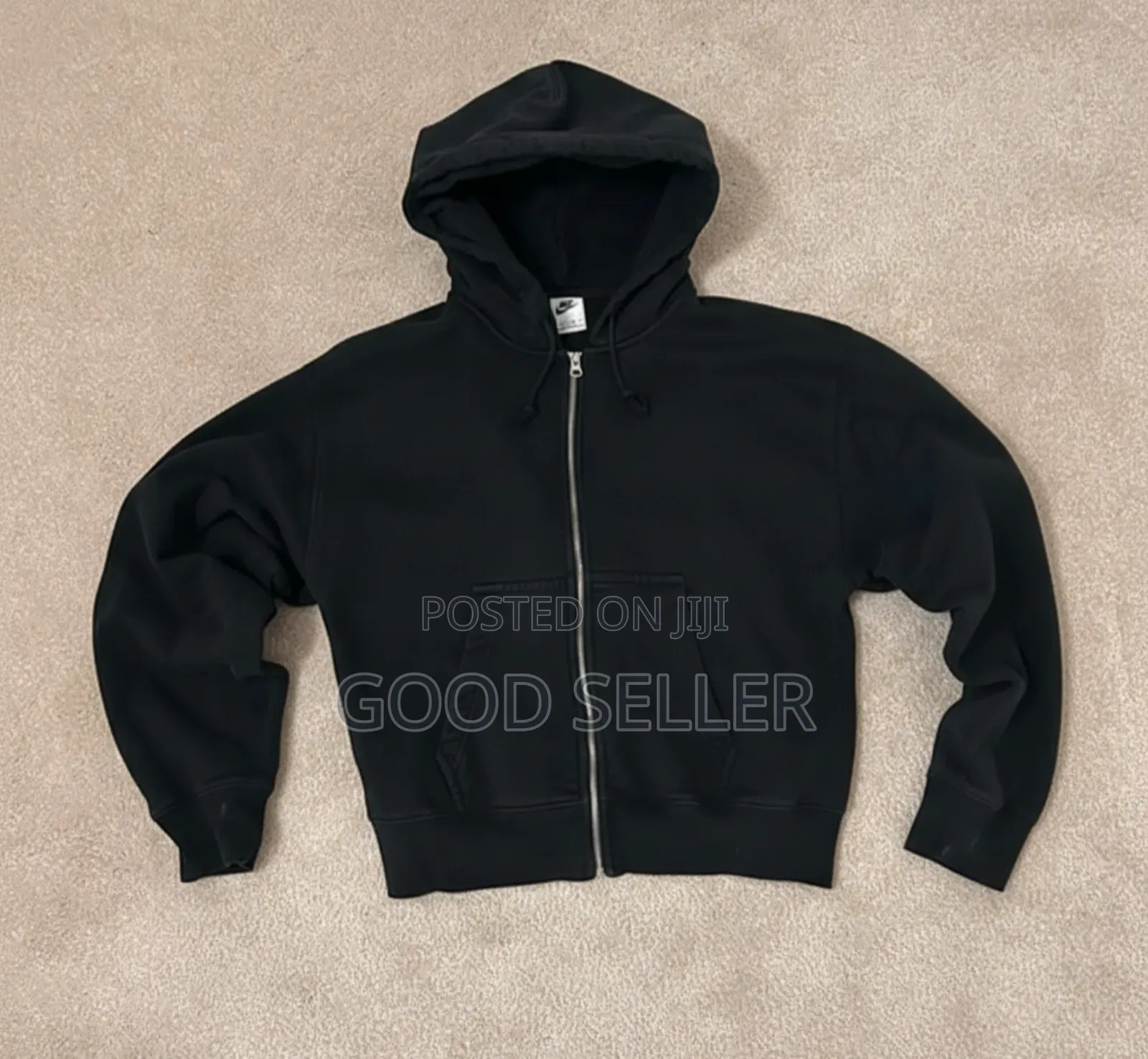 Black Zip Up Hoodie