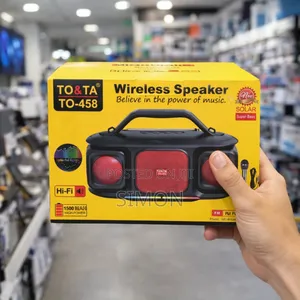 Wireless Speaker | Karaoke | Fm Radio | Bluetooth | Solar Charging