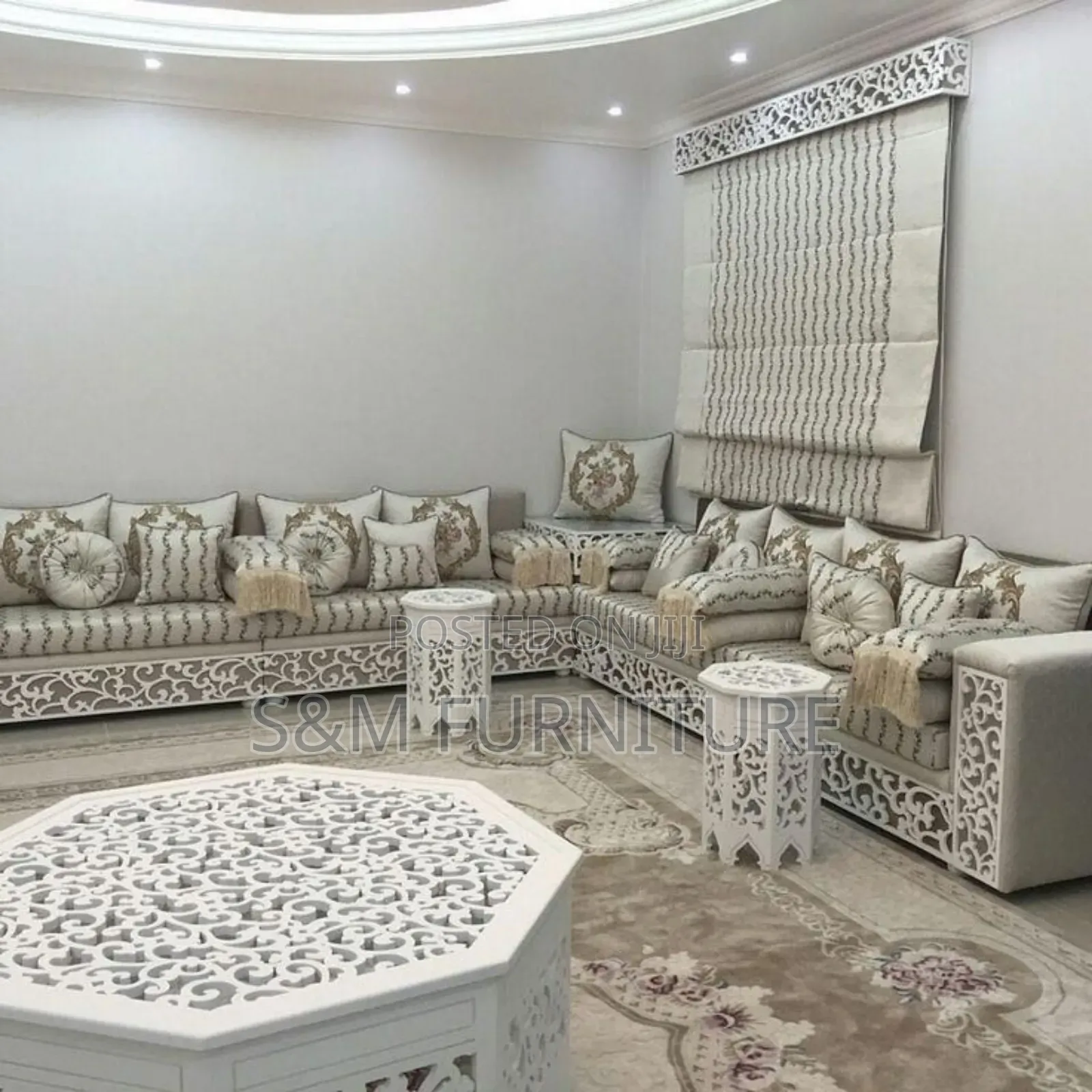 Vivid Arabian Majlis With Waterproof Curtain. አረቢያን መጅሊስ