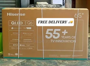 ➤Hisense 65" Qled Q-6 Series Uhd Smart Tv ◆Free Delivery 165,000