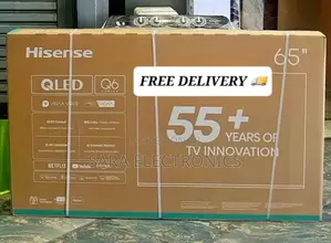 ➤Hisense 65" Qled Q-6 Series Uhd Smart Tv ◆Free Delivery 165,000