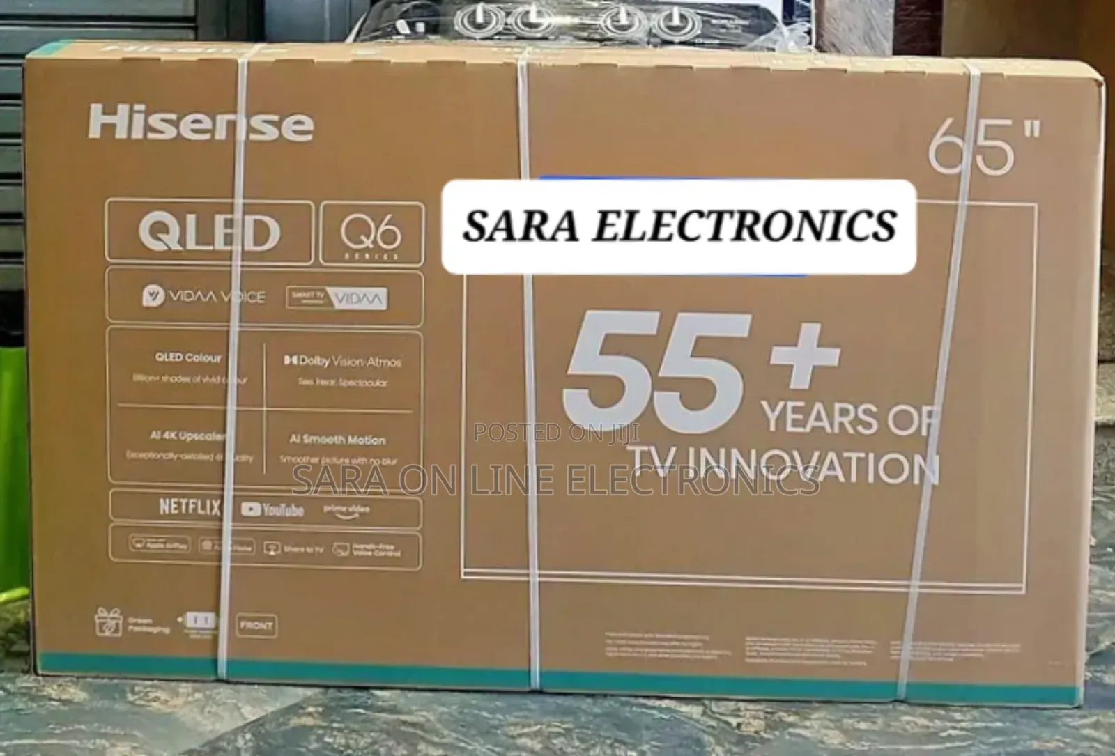 ➤Hisense 65" Qled Q-6 Series Uhd Smart Tv ◆Free Delivery 165,000