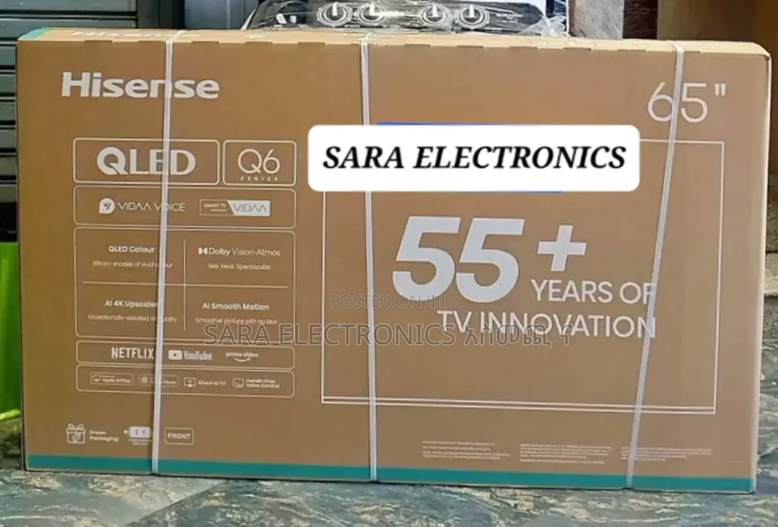 ➤Hisense 65" Qled Q-6 Series Uhd Smart Tv ◆Free Delivery 165,000