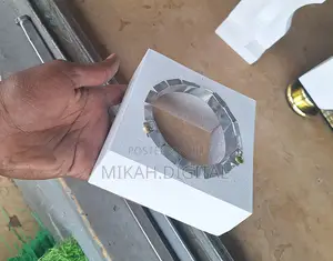 Golden Glass White MDF Rekebot