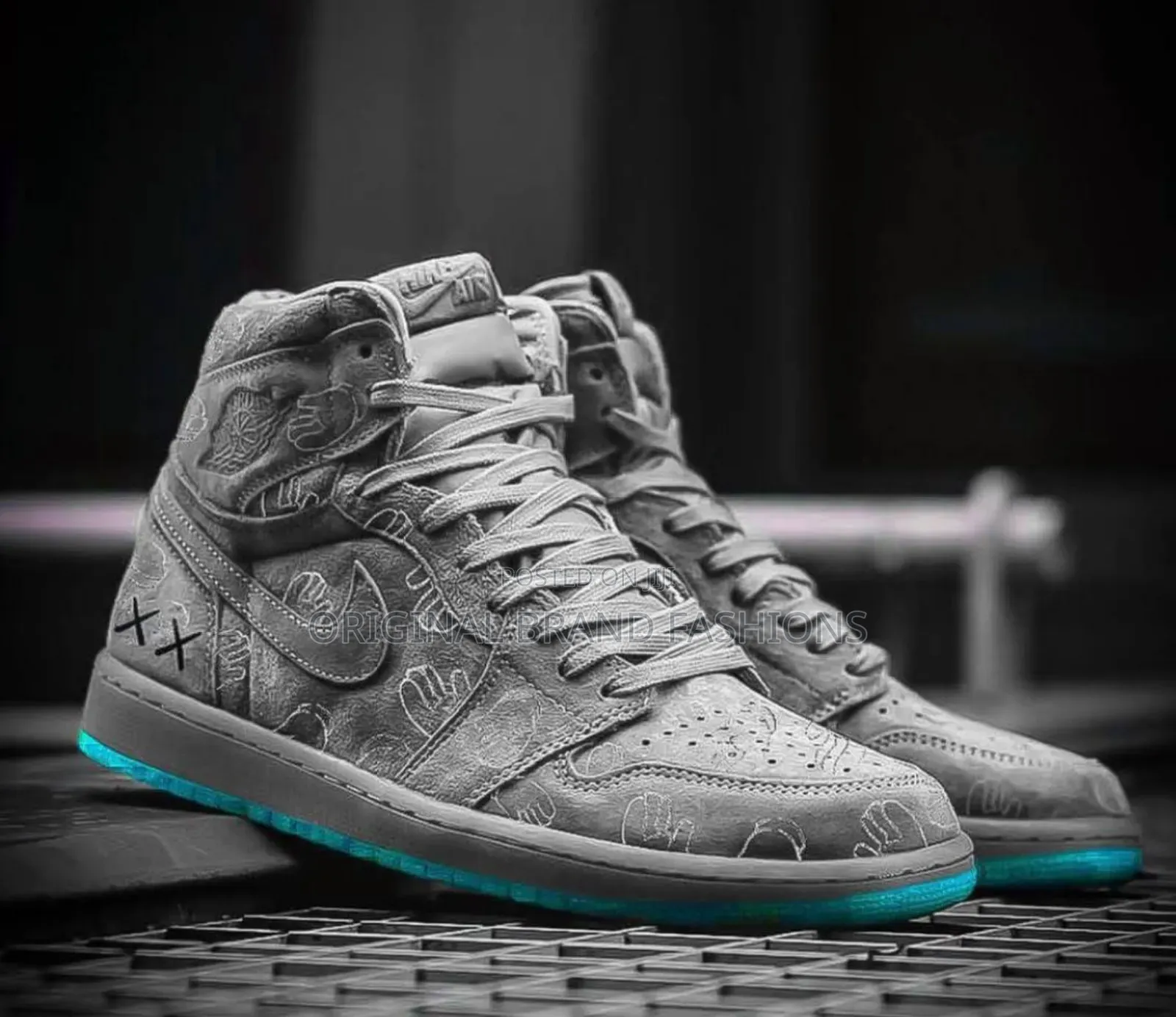 Airjordan1 X Kaws Cool Gray