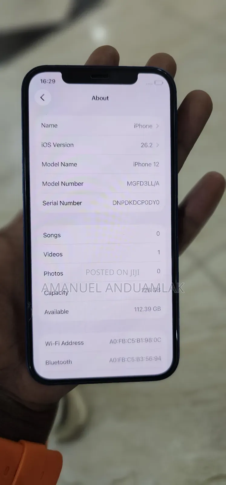 New Apple iPhone 12 128 GB Blue