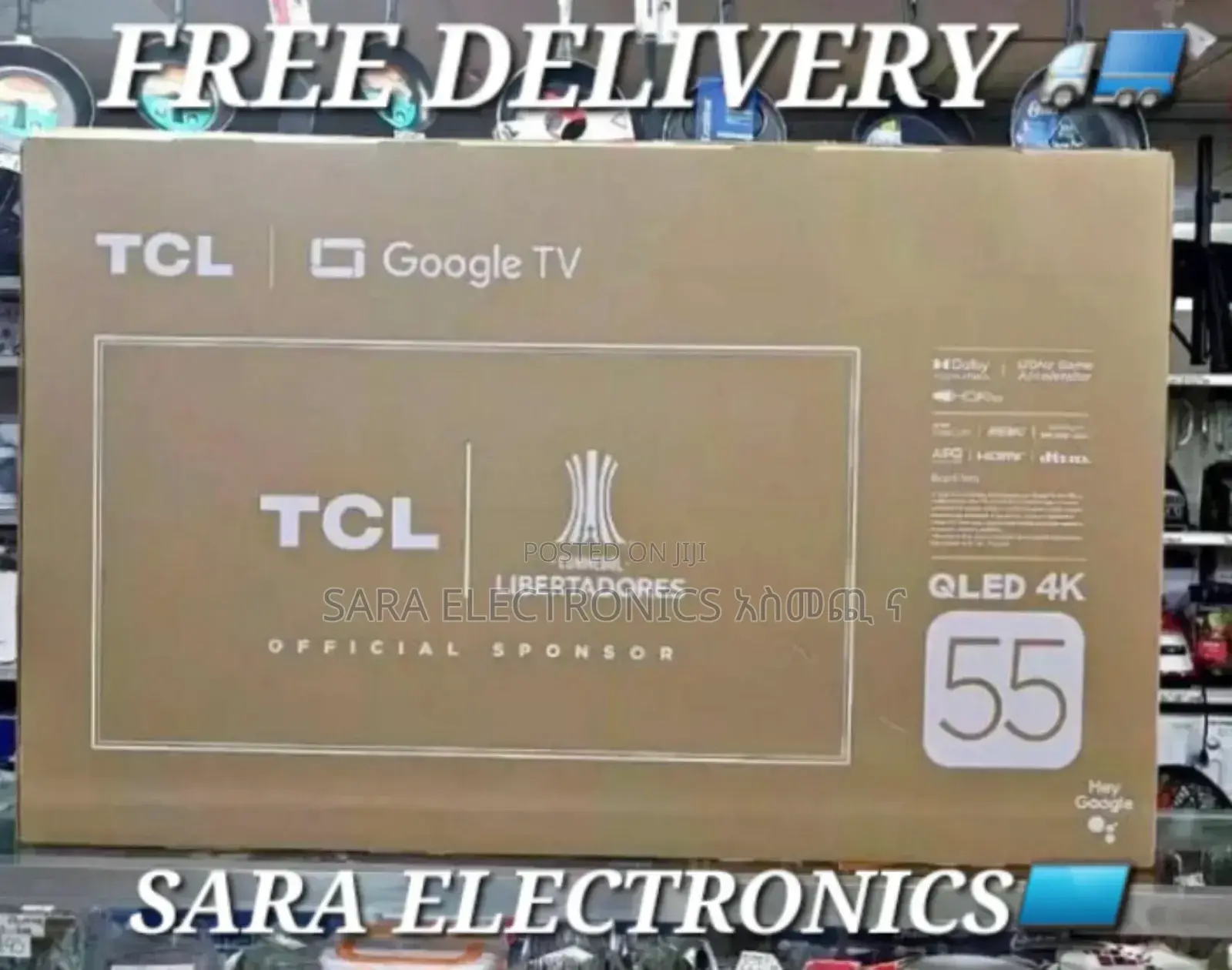 ➤Tcl 55" Google Uhd Tv ➤Free Delivery➤5 Year Warranty ➤Price 90,500