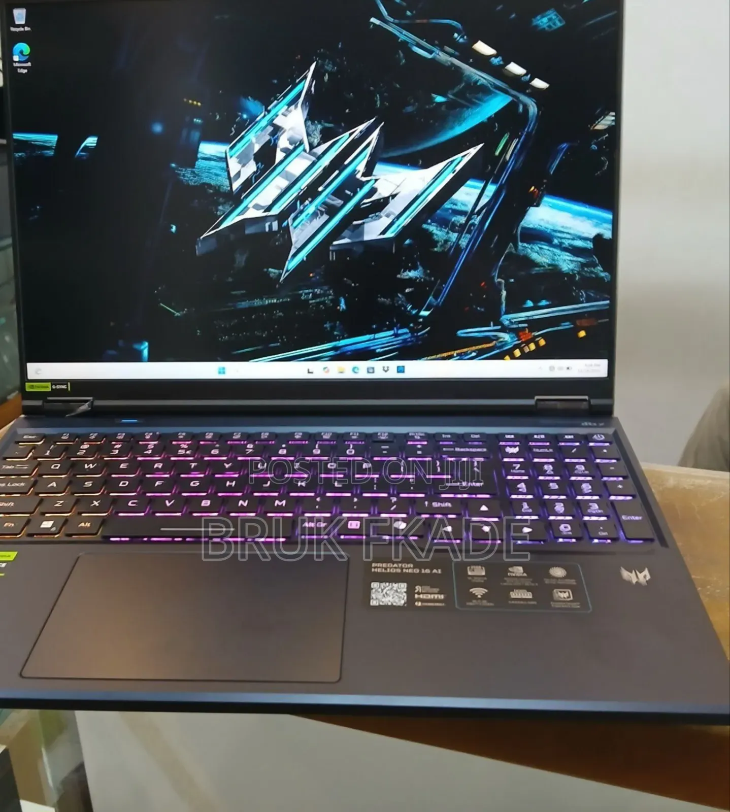New Laptop Acer Predator Helios Neo 16 32GB Intel Core Ultra 9 SSD 1T