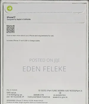 New Apple iPhone 17 512 GB White