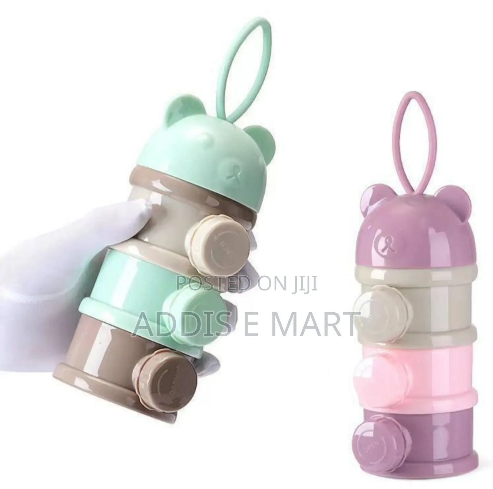 Foldable Three-layer Baby Milk Powder Container