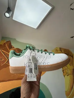 Adidas Grand Court White With Green Accents