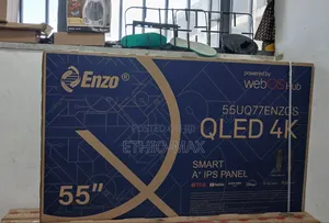 Enzo Tv 55” Smart Qled – Uhd | Original | Crystal Clear Picture
