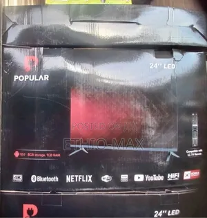 Popular Tv 24” Double Glass – Strong Screen | Clear Picture | Original