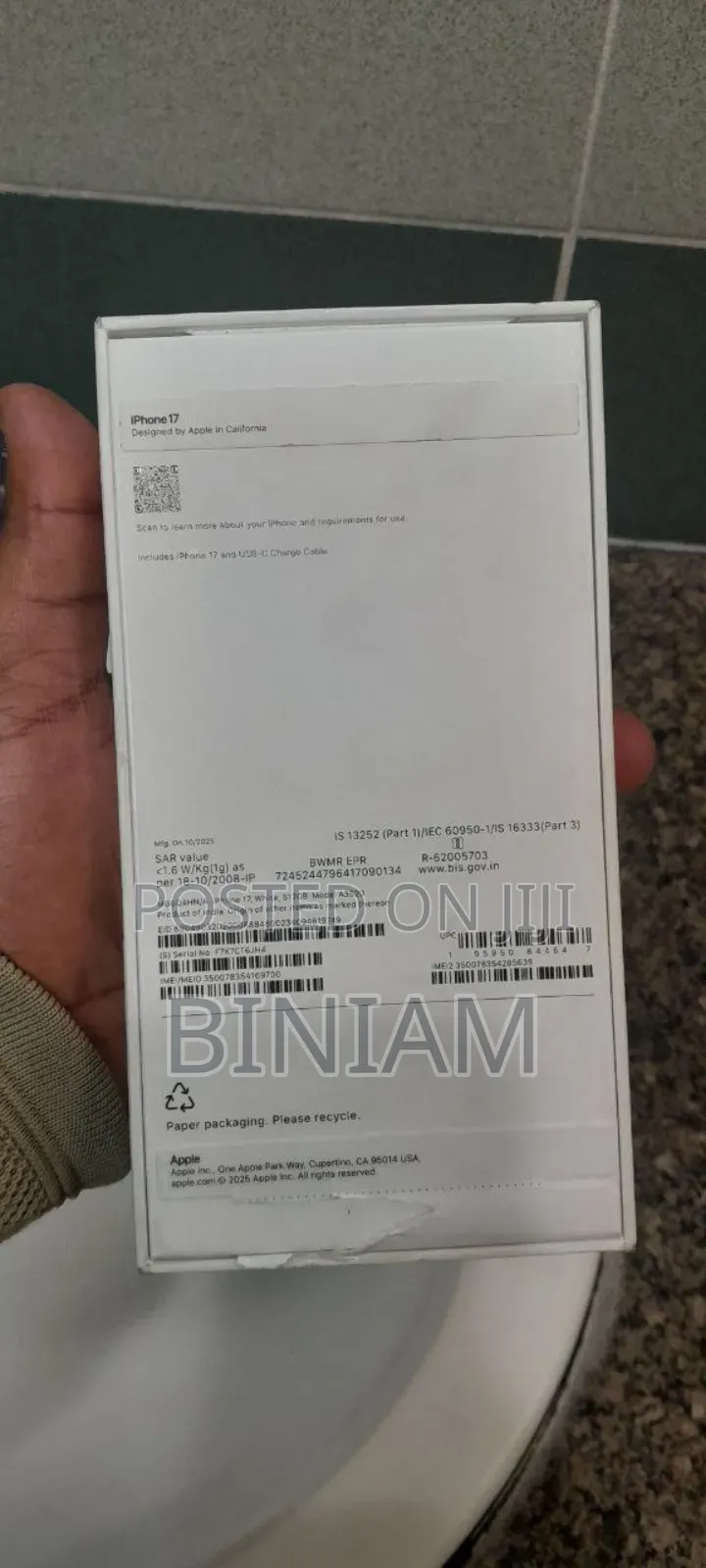 New Apple iPhone 17 512 GB Silver