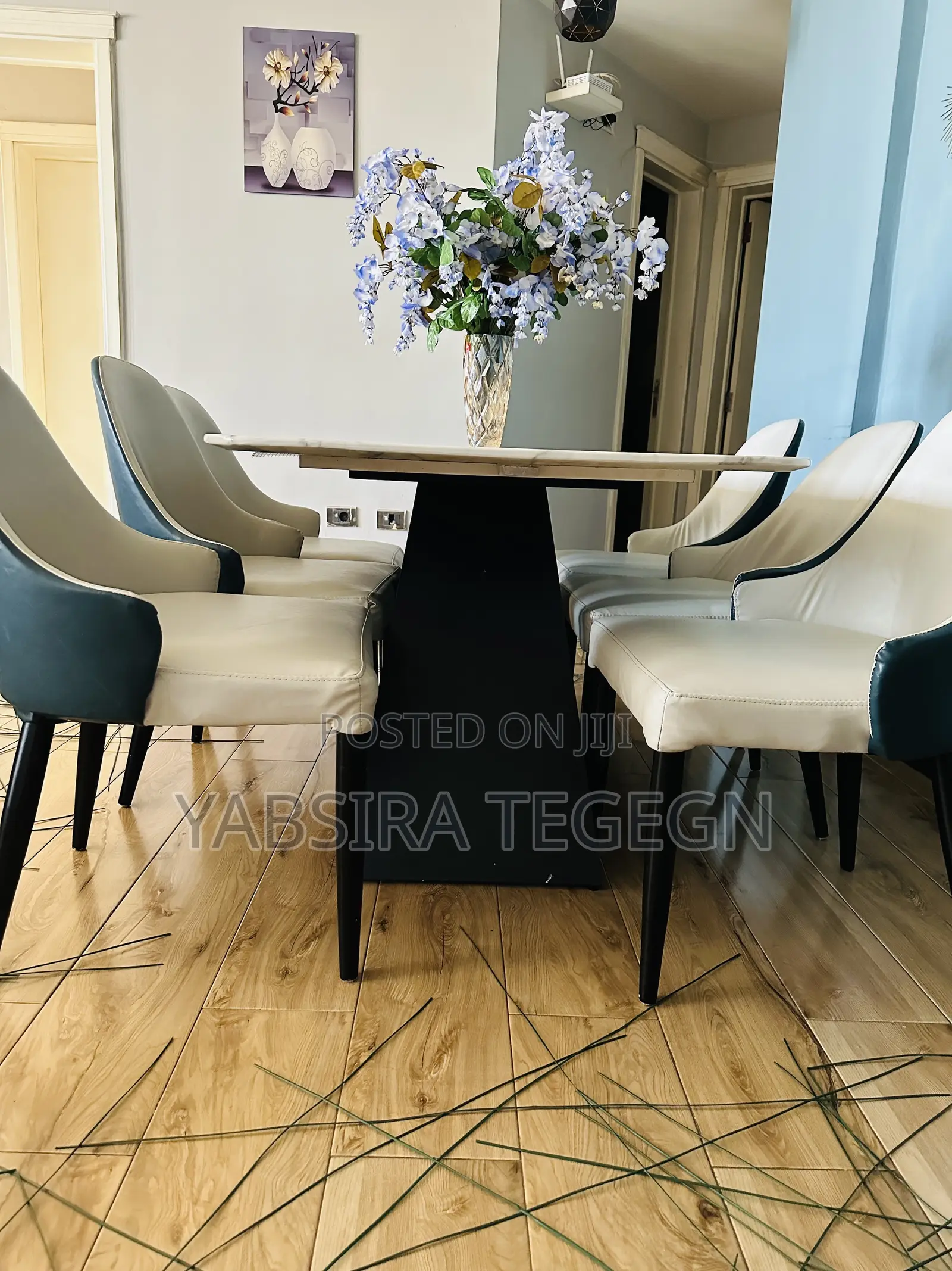 Marble Dining Table - 6 Chairs/Imported