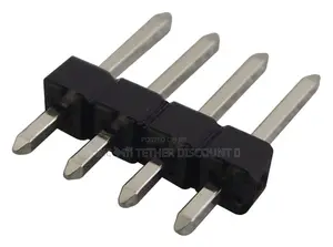 250v3a Throgh Hole Pin Header 2.5mm 4p 6mm-40%C+105%3m 2.54mm 1black