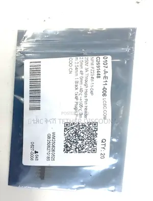 250v3a Throgh Hole Pin Header 2.5mm 4p 6mm-40%C+105%3m 2.54mm 1black