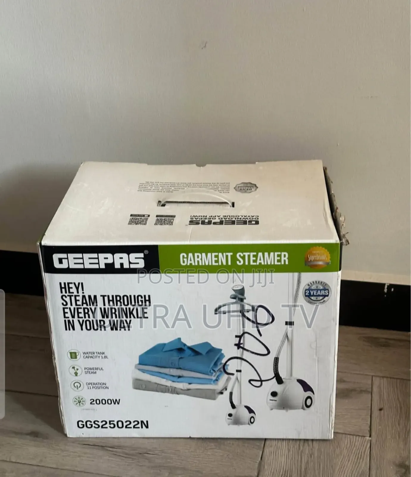 Geepas Ggs25022n 2000w Vertical Garment Steamer.