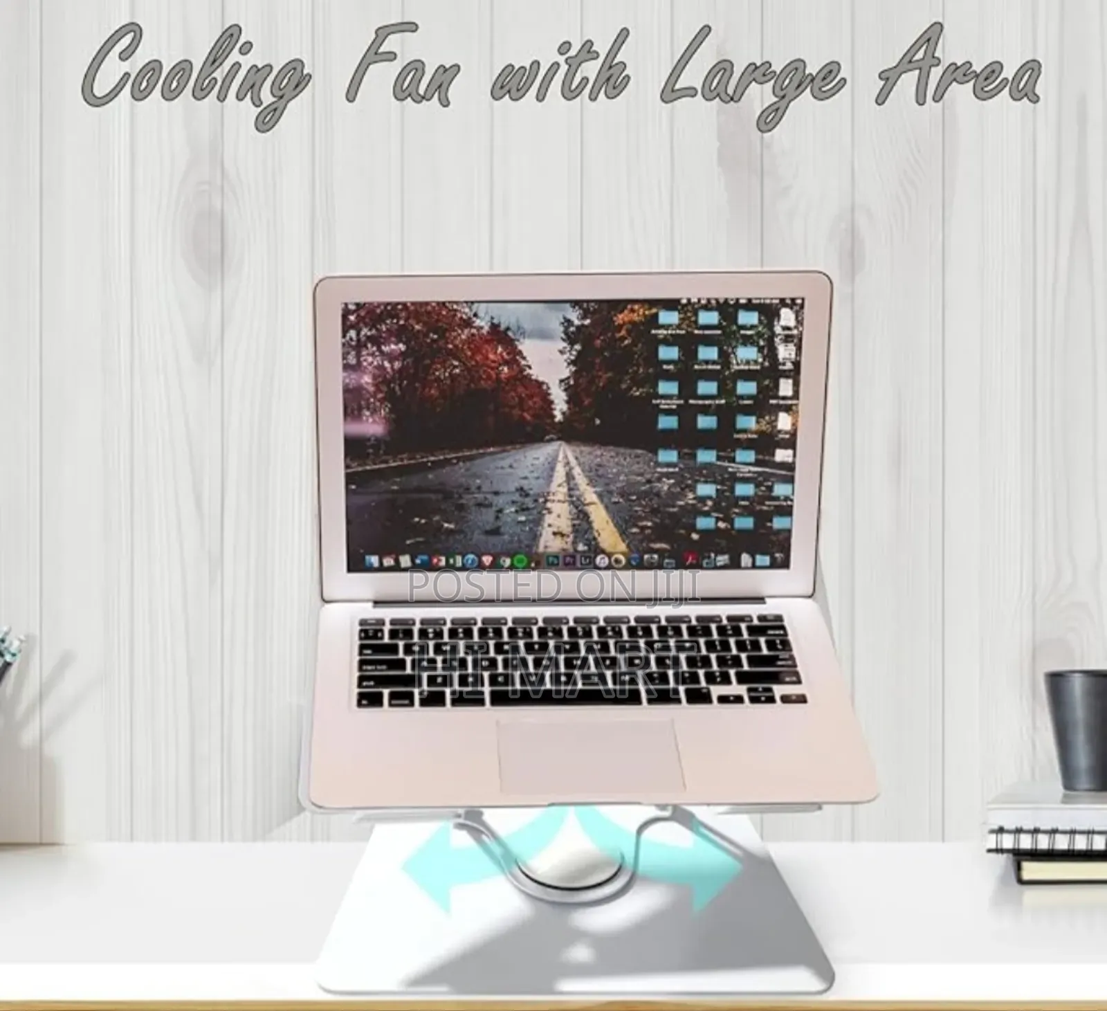360° Rotating Laptop Stand Fan