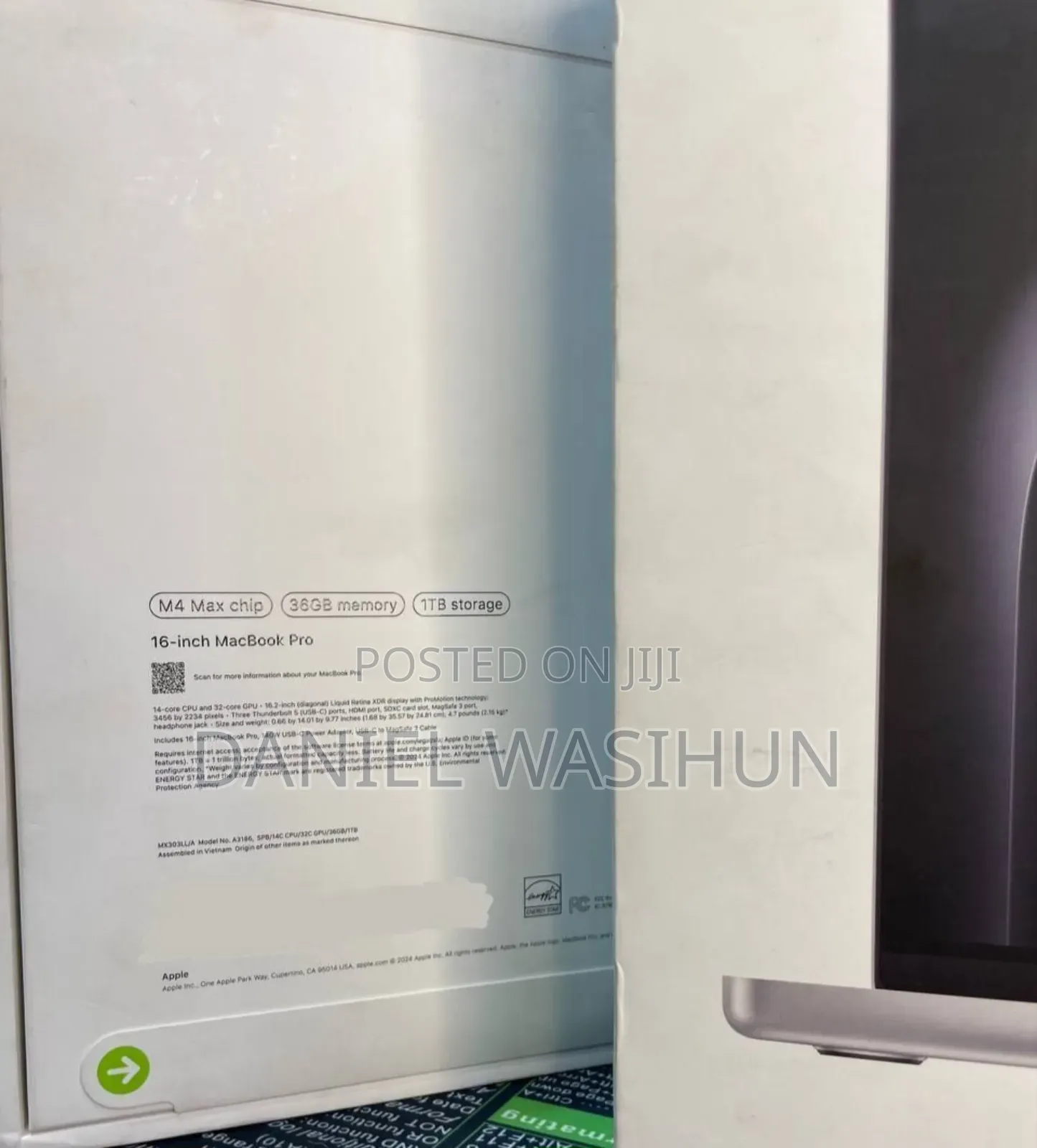 New Apple MacBook Pro 2024 M4 Max 16-Inch 32GB Apple M4 Max SSD 1T