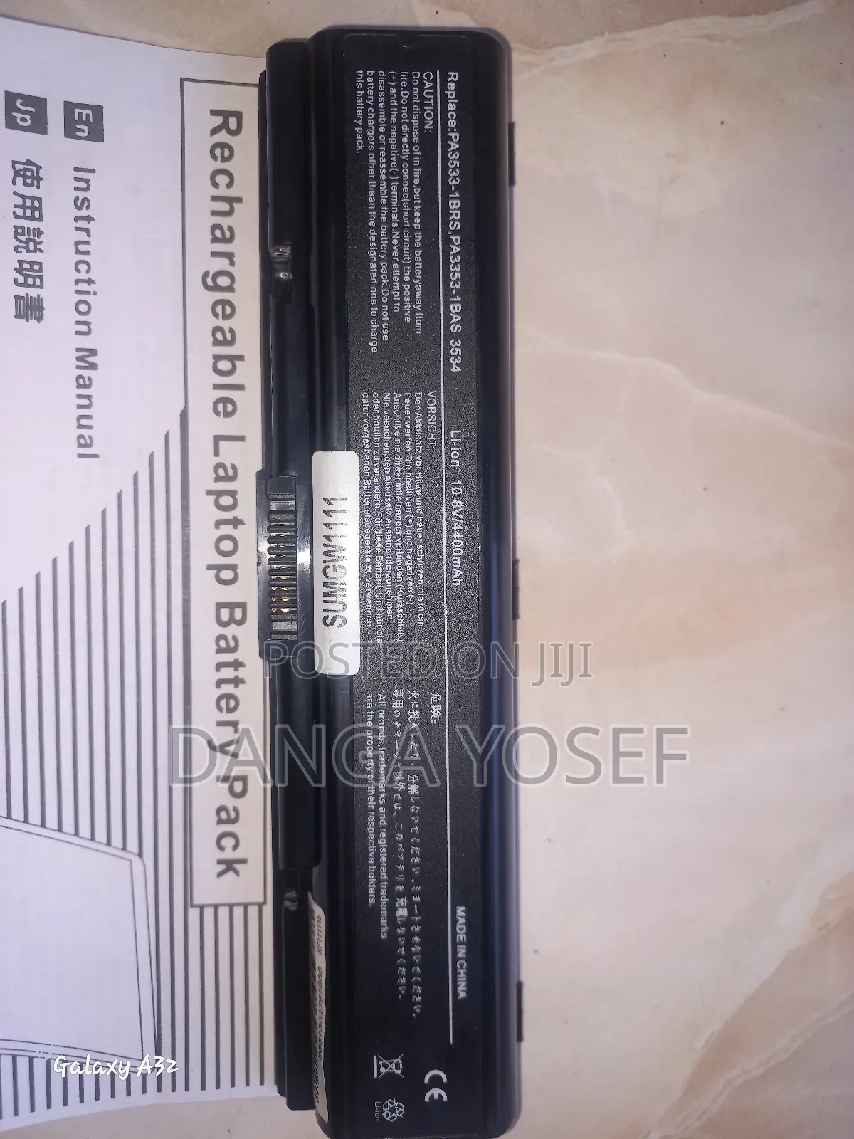 Toshiba Laptop Battery Pa3533 / Pa3534 – 10.8v 4400mah