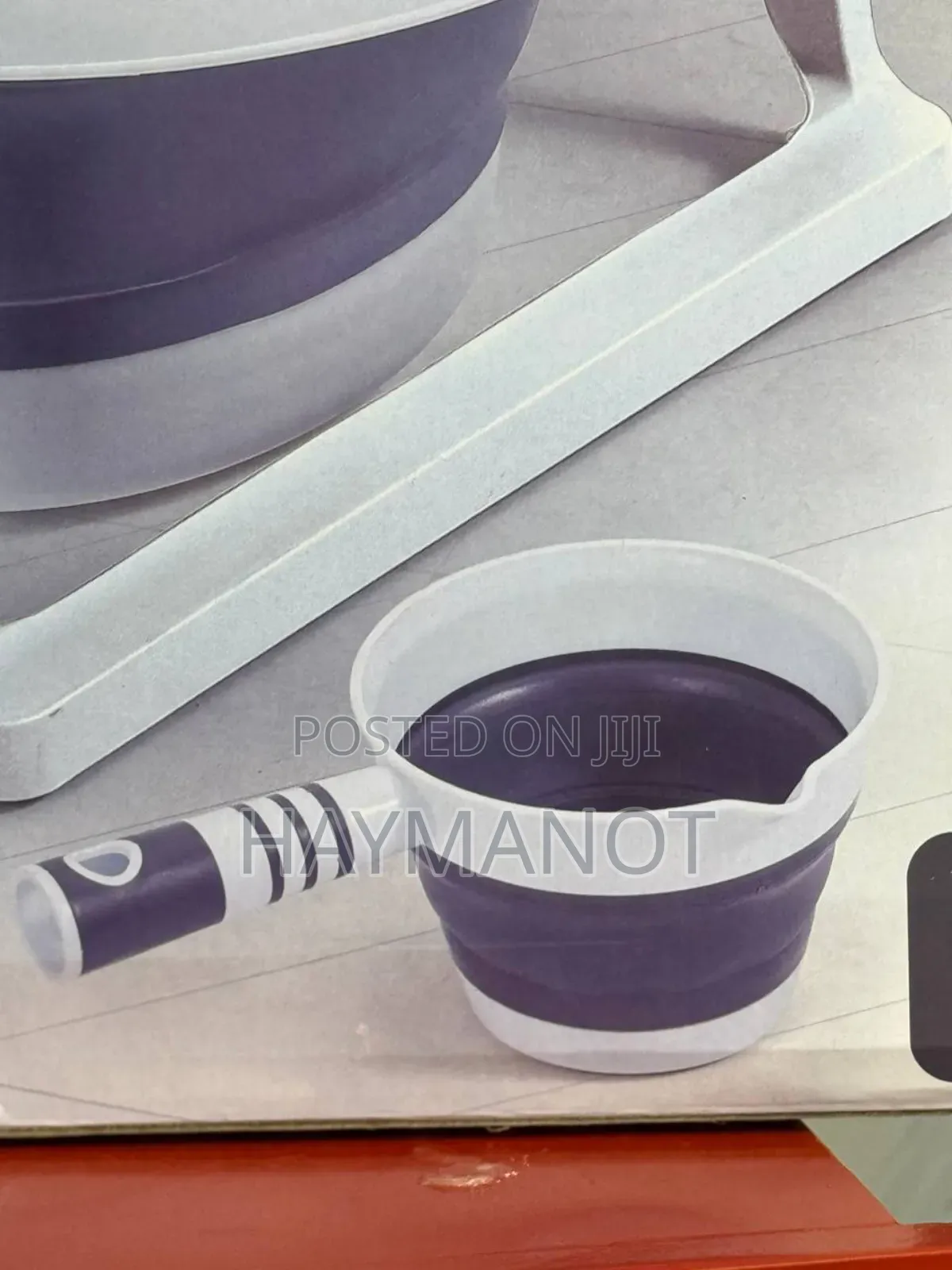 የራሱ ሙቀት መለኪያ ያለዉ Foldable Baby Bath Tub With Accessories 5-in-1