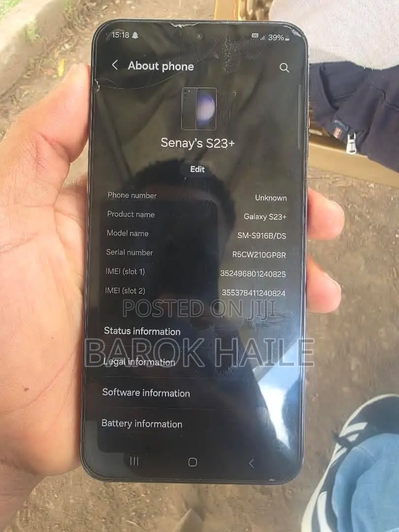 Samsung Galaxy S23 Plus 256 GB Black