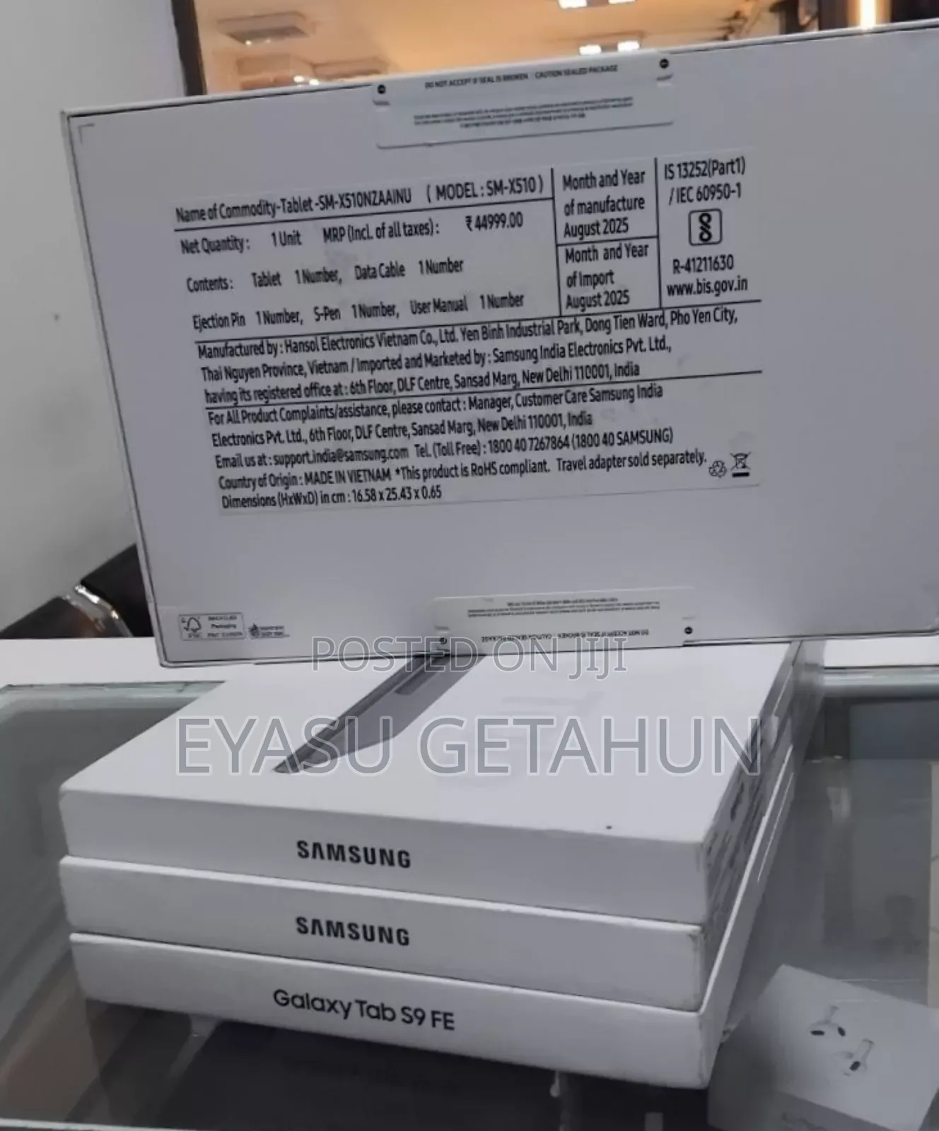 New Samsung Galaxy Tab S9 FE 128 GB