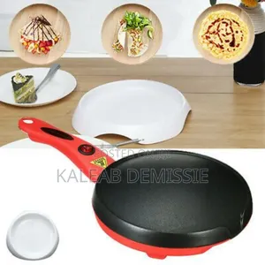 8-inch Portable Electric Crepe And Pancake Maker ሊጥ ዉስጥ የሚነከር የቂጣ መስሪያ