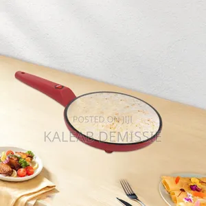 8-inch Portable Electric Crepe And Pancake Maker ሊጥ ዉስጥ የሚነከር የቂጣ መስሪያ