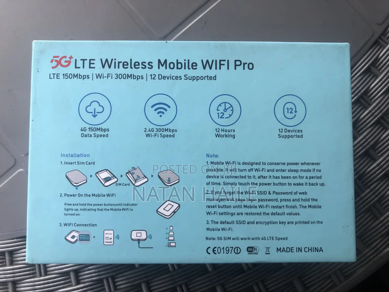 5g+ Lte Wireless Mobile Wifi Pro – Portable Sim Router (Wifi 6)
