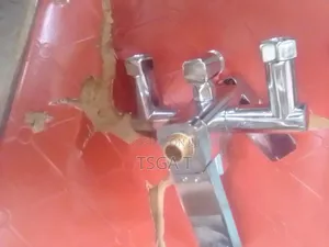 Gold Dragon Chrome Wall Mixer Tap (Hot Cold)