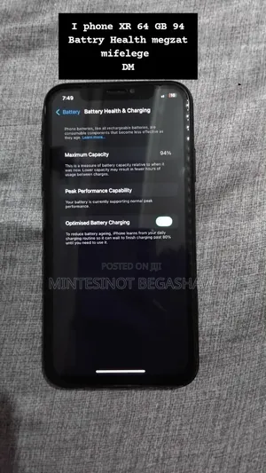 Apple iPhone XR 64 GB Black