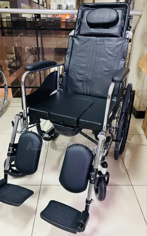 Shower and Bed Wheelchair/ሽንት ቤት, መታጠቢያ እና መተኛ ያለዉ ዊልቸር