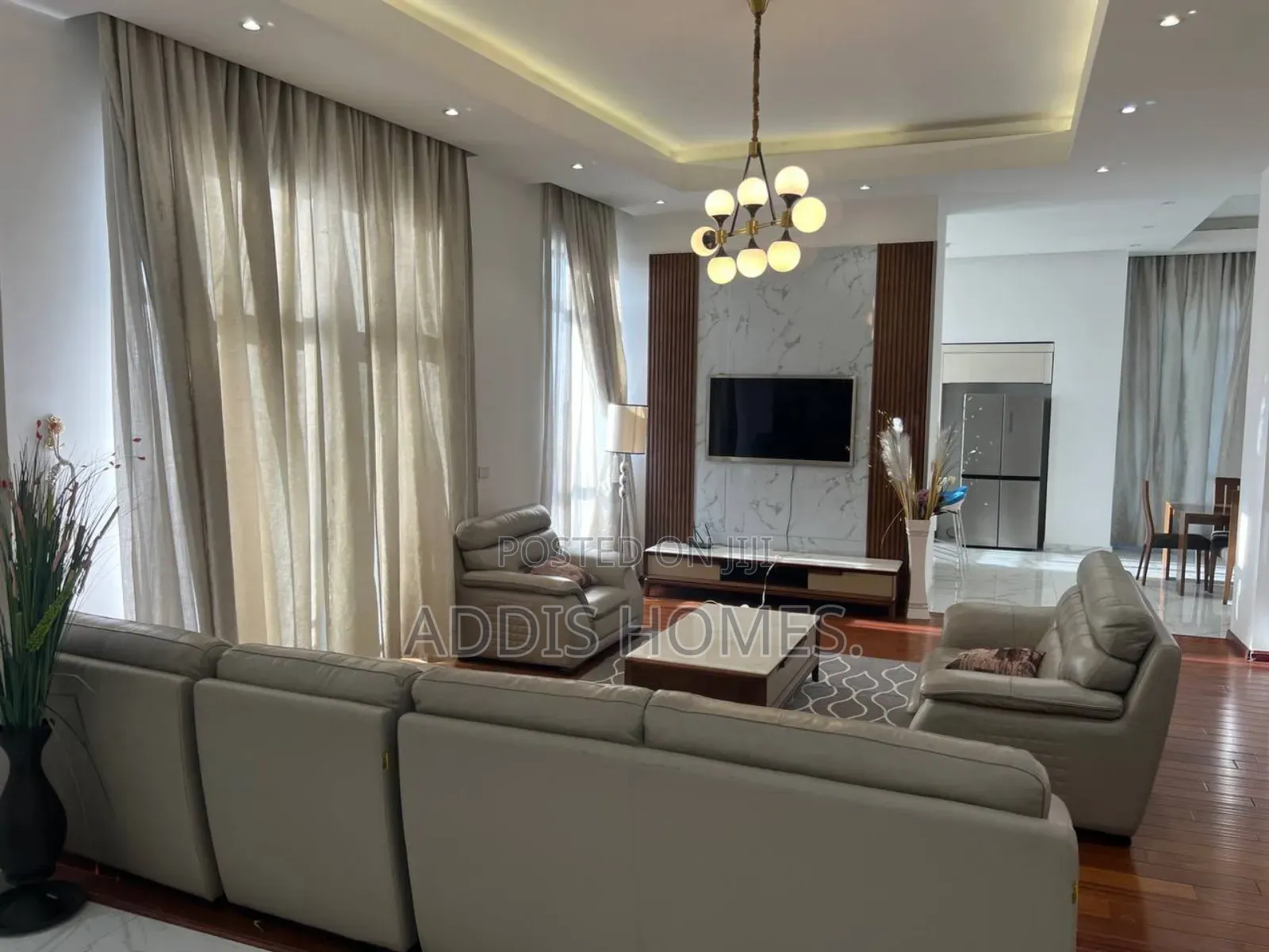 Furnished 4bdrm Apartment in Bole for rent
