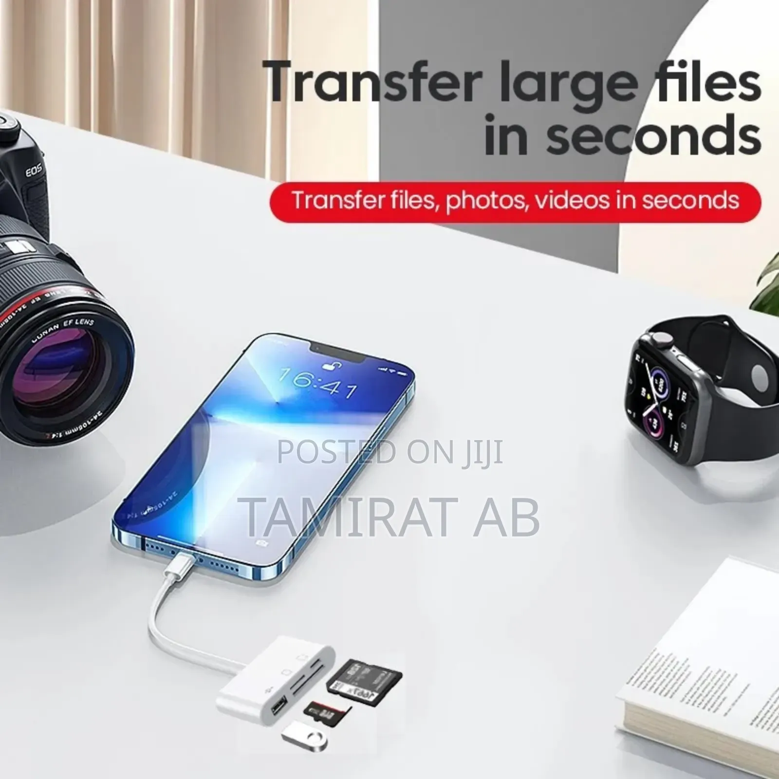 4in1 Multifunctional Sd/Tf Card Usb3.0 Reader for Lightning Adapter