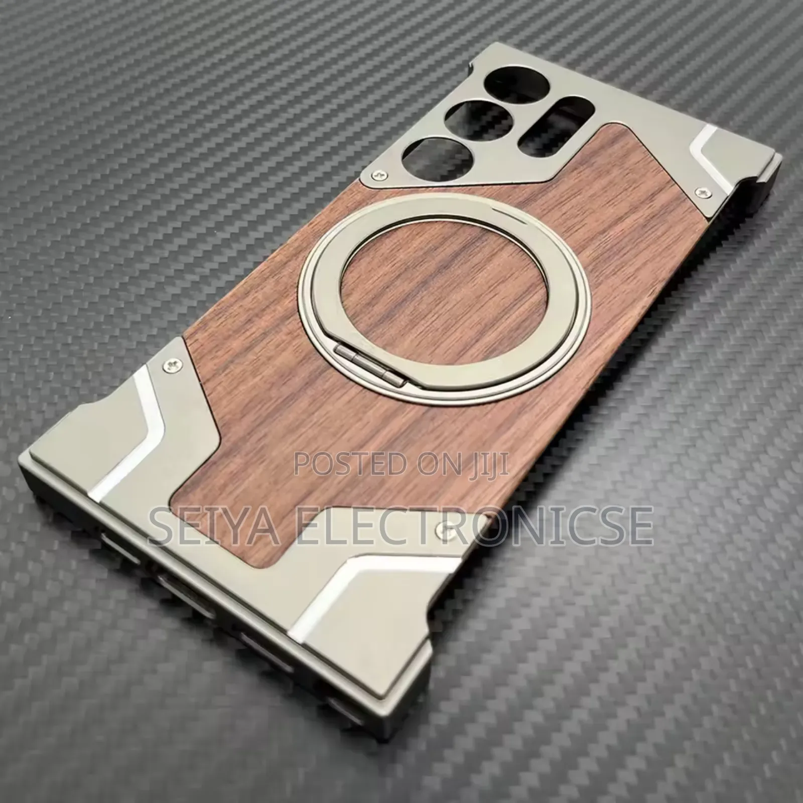 Wood Frameless Case for a Samsung Galaxy Ultra Phone, Ultra S23