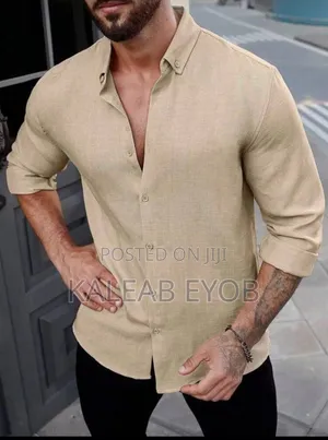 የወንድ እጀ ሙሉ ሸሚዝ