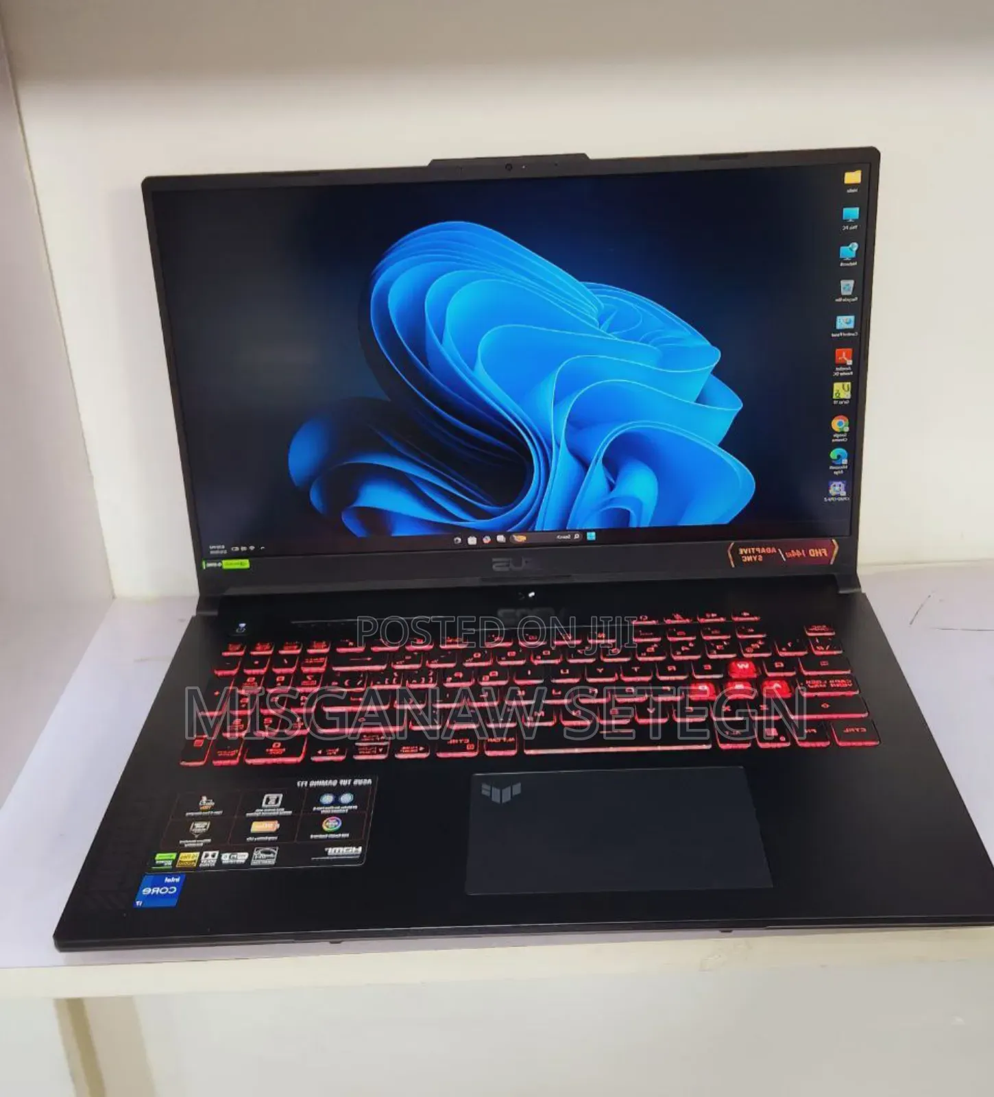 New Laptop Asus TUF Gaming F16 16GB Intel Core I7 SSD 1T