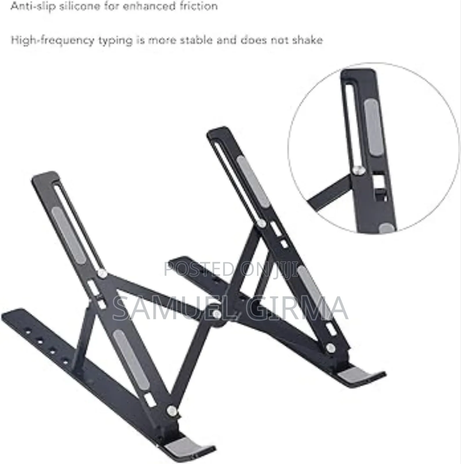 Foldable Height Adjustable Metal Frame Laptop Stand