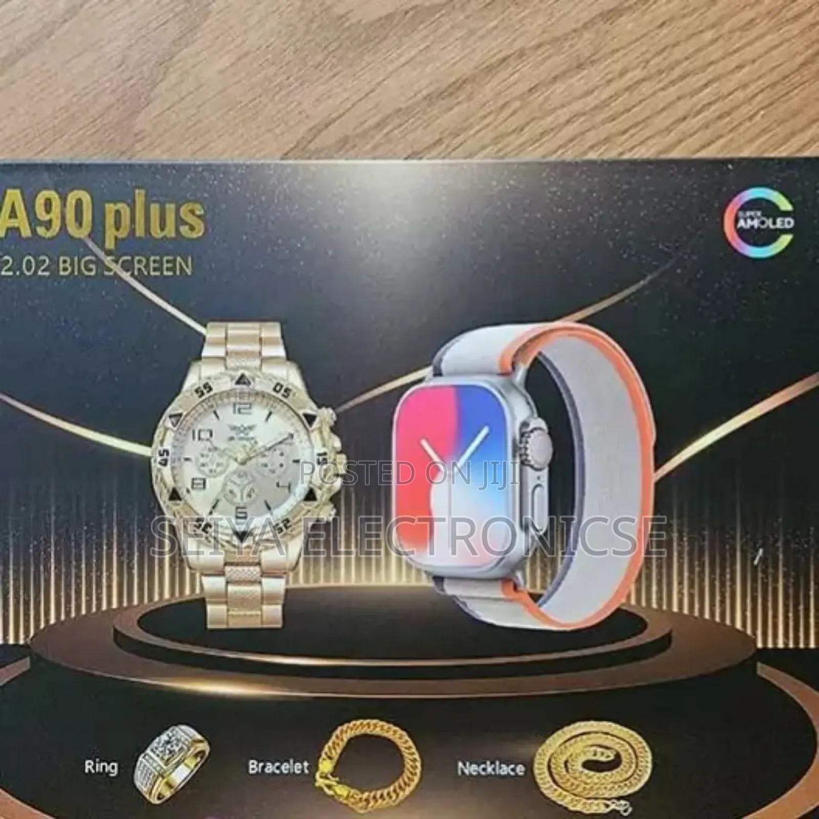 A90 Plus Smartwatch Set With Man