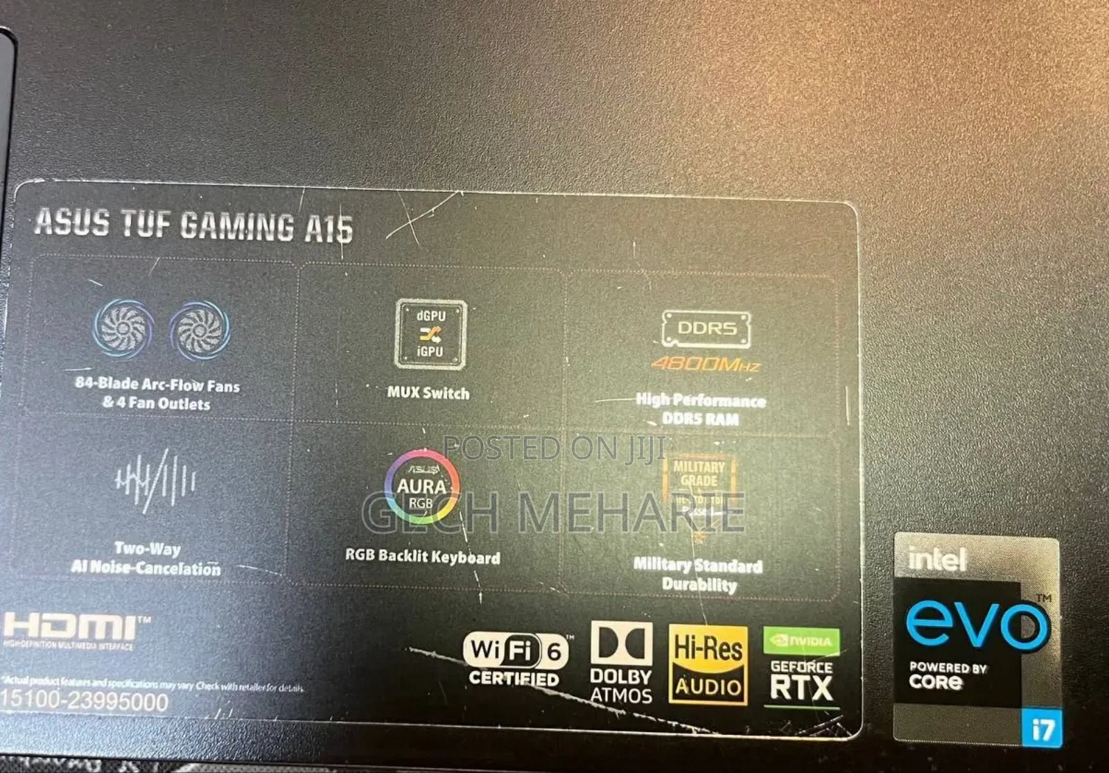 New Laptop Asus TUF Gaming A15 16GB Intel Core I7 SSD 512GB