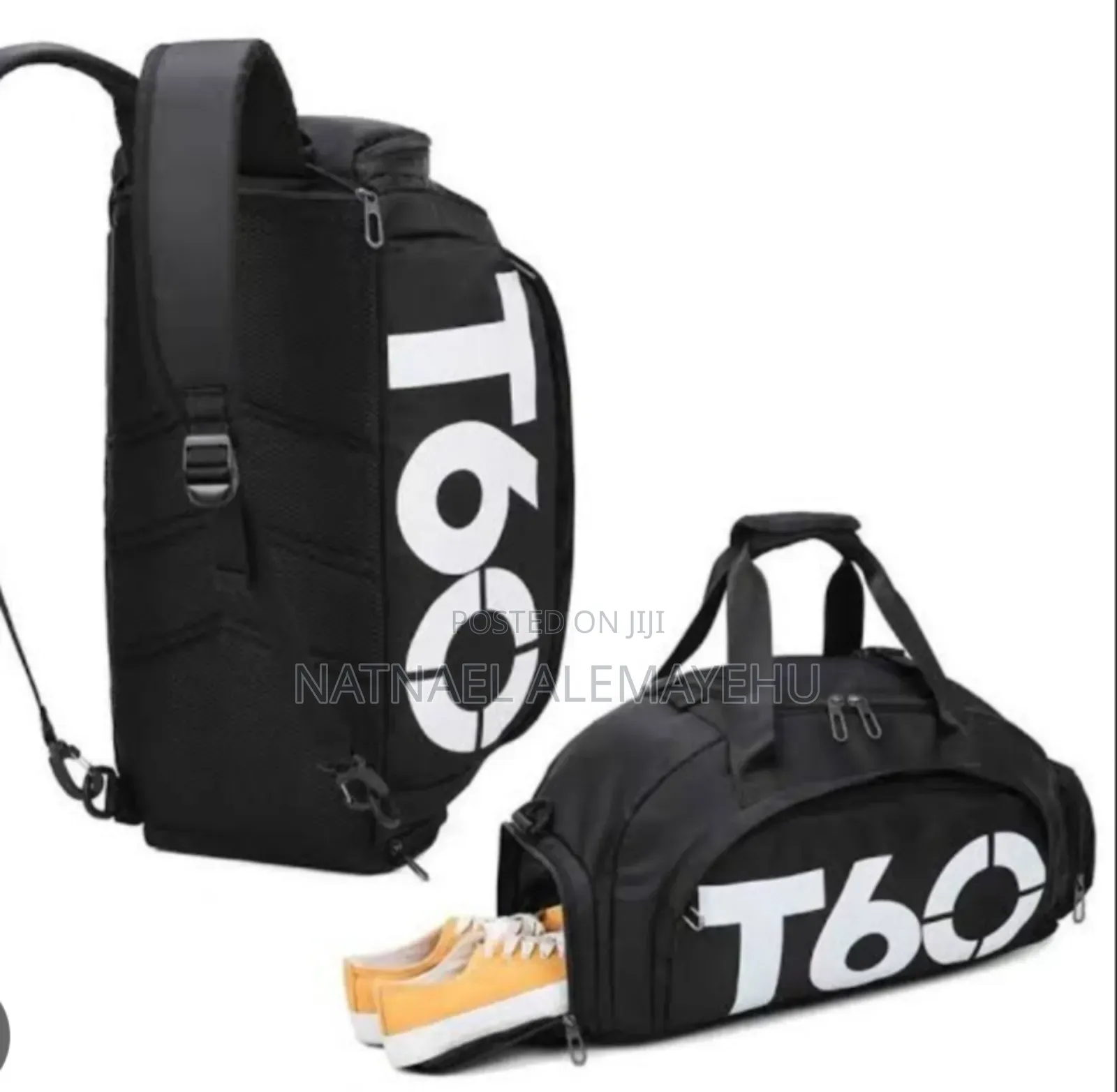 T60 Sports Gym Fitness Backpack Bag Waterproof