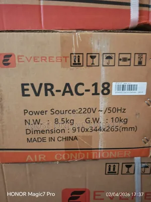 Everest 18000btu Split Type Air Conditioner