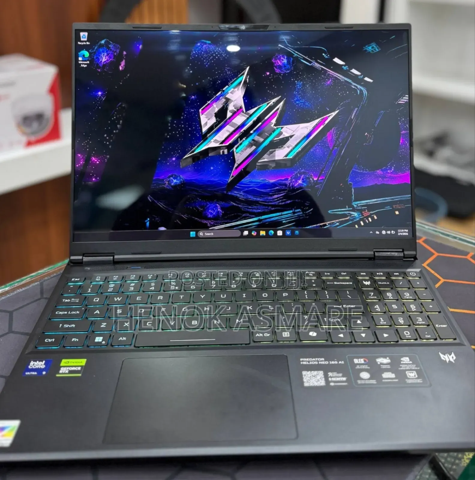 New Laptop Acer Predator Helios Neo 16 32GB Intel Core Ultra 9 SSD 1T
