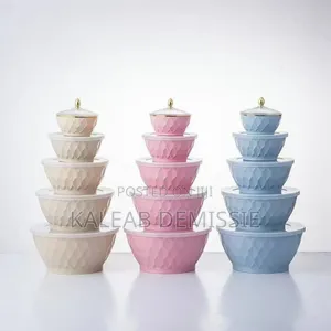 5 Pcs Plastic Mixing Bowl