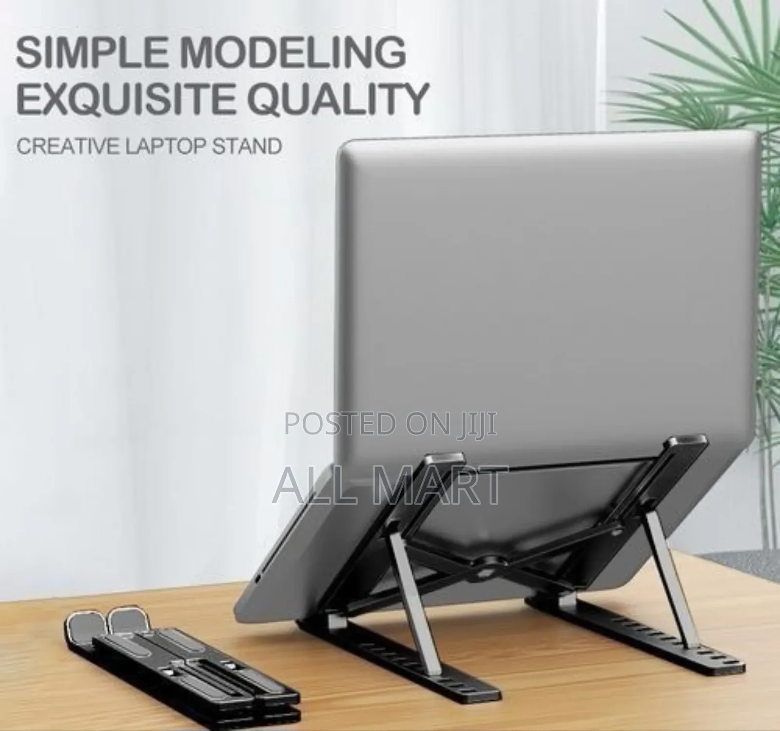 Frame Laptop Stand Foldable Height Adjustable Metal