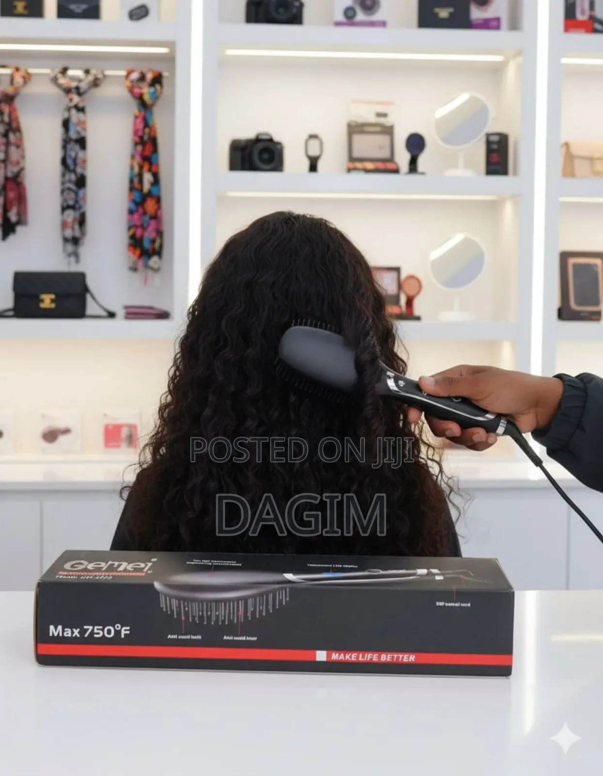 Pro Gemei Professional Hair Straightner Brush