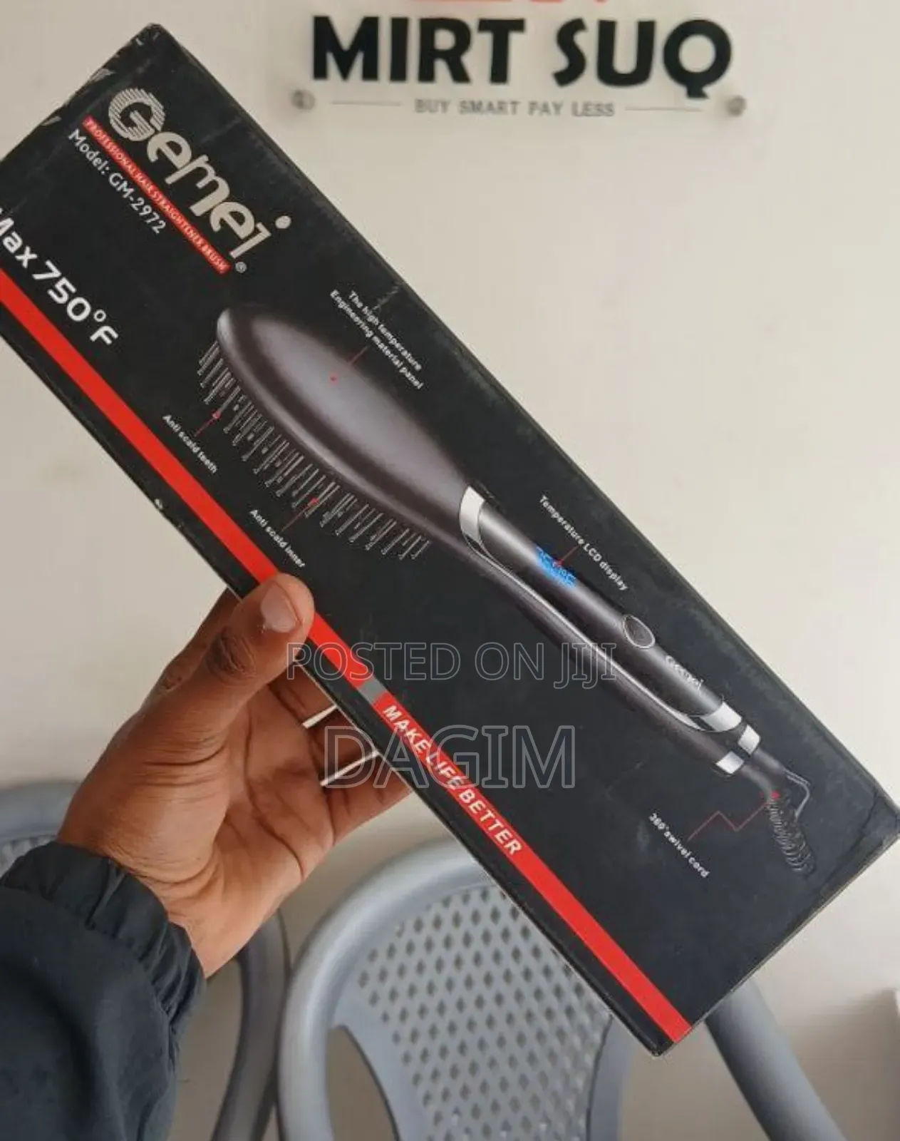 Pro Gemei Professional Hair Straightner Brush