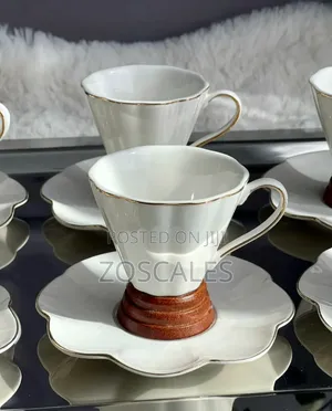 Ceramic Coffee Cup With Saucer